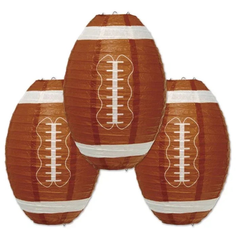 Paper Lantern Football, 9.5” | 3 ct