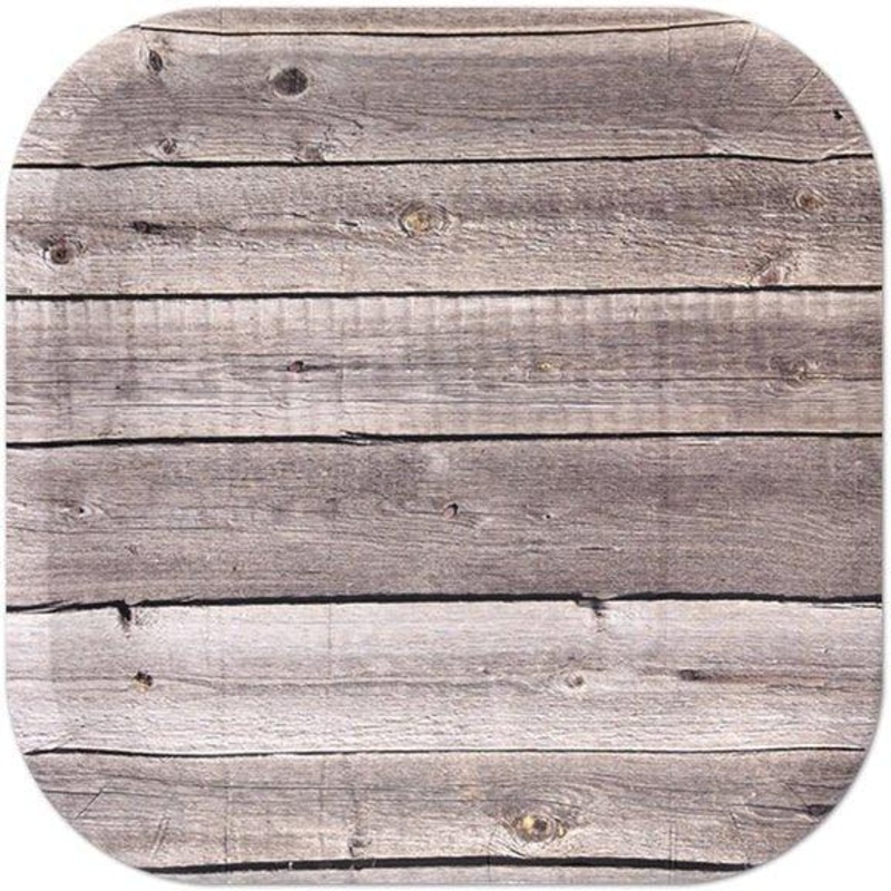 Cut Timber 7 Square Paper Plates 8pk  | 1ct
