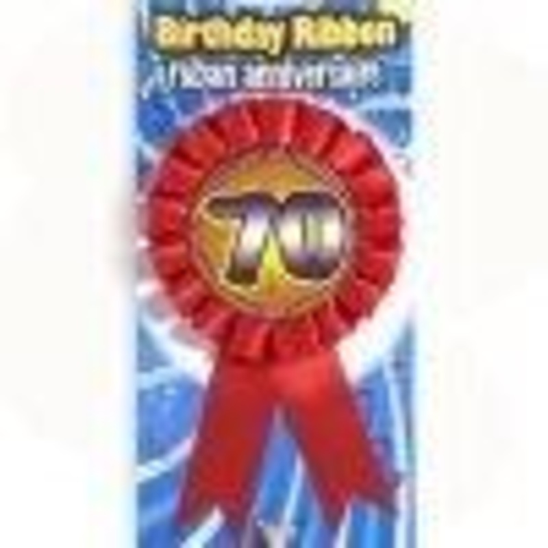 Milestone Birthday Award Ribbon 70 | 1ct