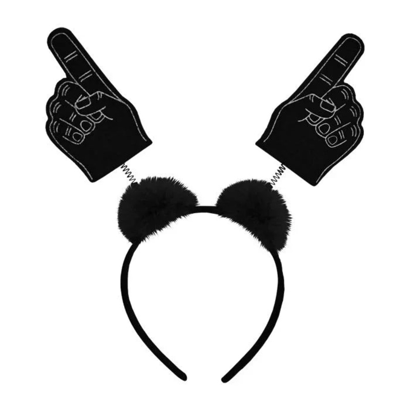 #1 Hand Boppers w/Marabou Black | 1 ct