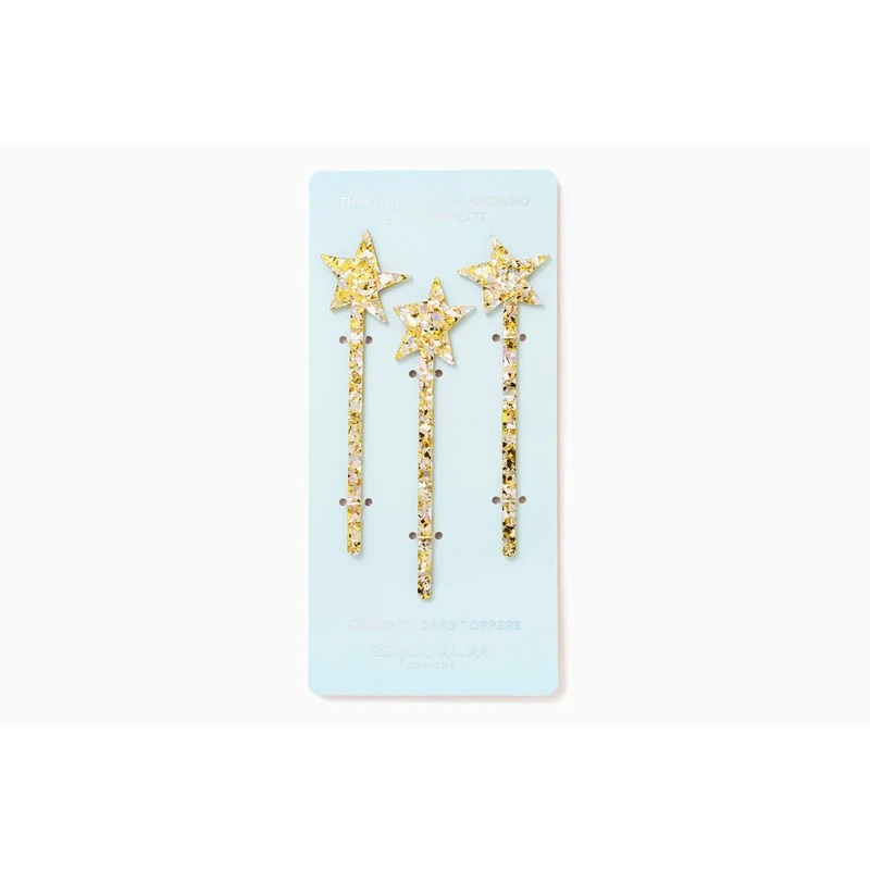 Pearl Confetti Cake Topper Star | 3ct