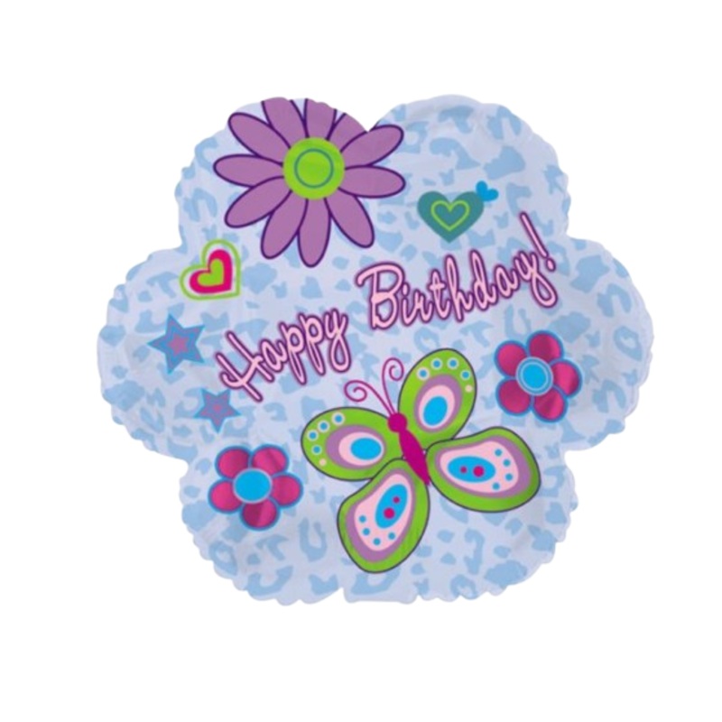 250A 18 Happy Birthday Multi Butterflies