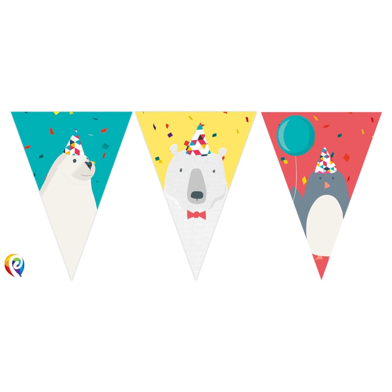 Arctic Party Flag Banner – 2.3m Plastic Banner
