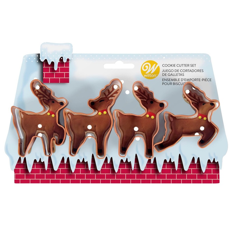 Wilton Reindeer Cookie Cutters – Set of 4