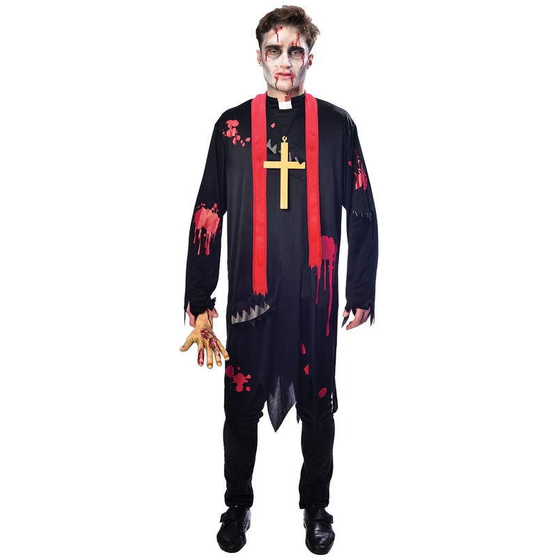 Zombie Vicar Mens|Medium|Large|Plus Size