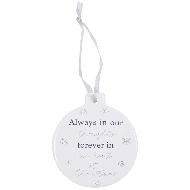 Always In Our Thoughts Remembrance Bauble