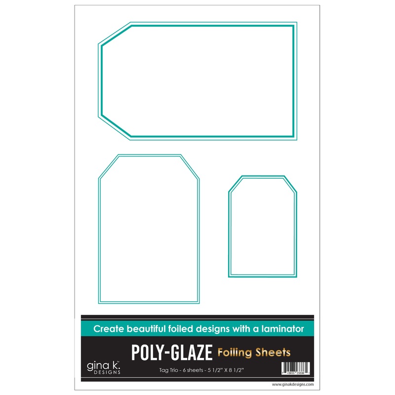 *POLY-GLAZE Foiling Sheets- Tag Trio