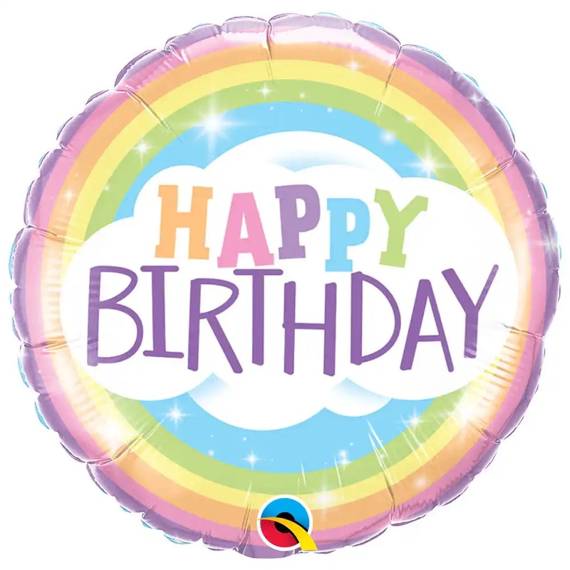 Happy Birthday Rainbow Foil Balloon