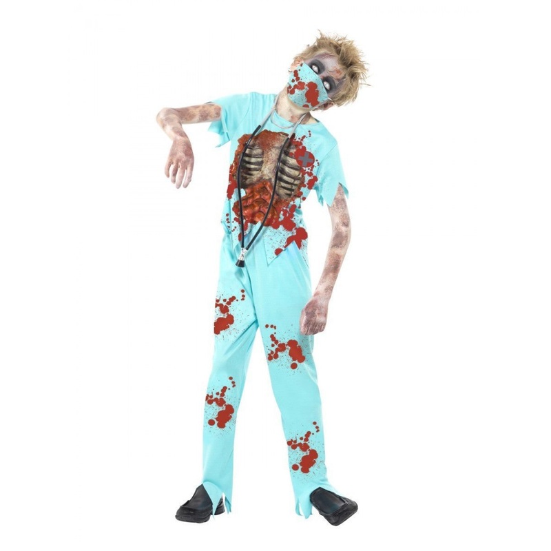 Zombie Surgeon Kids Costume|Small (Age 4-6)|Medium (Age 7-9)|Large (Age 12-14