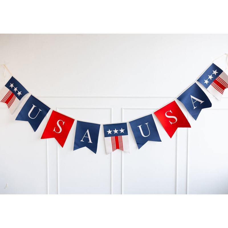 8 Foot Oversized USA Canvas Banner