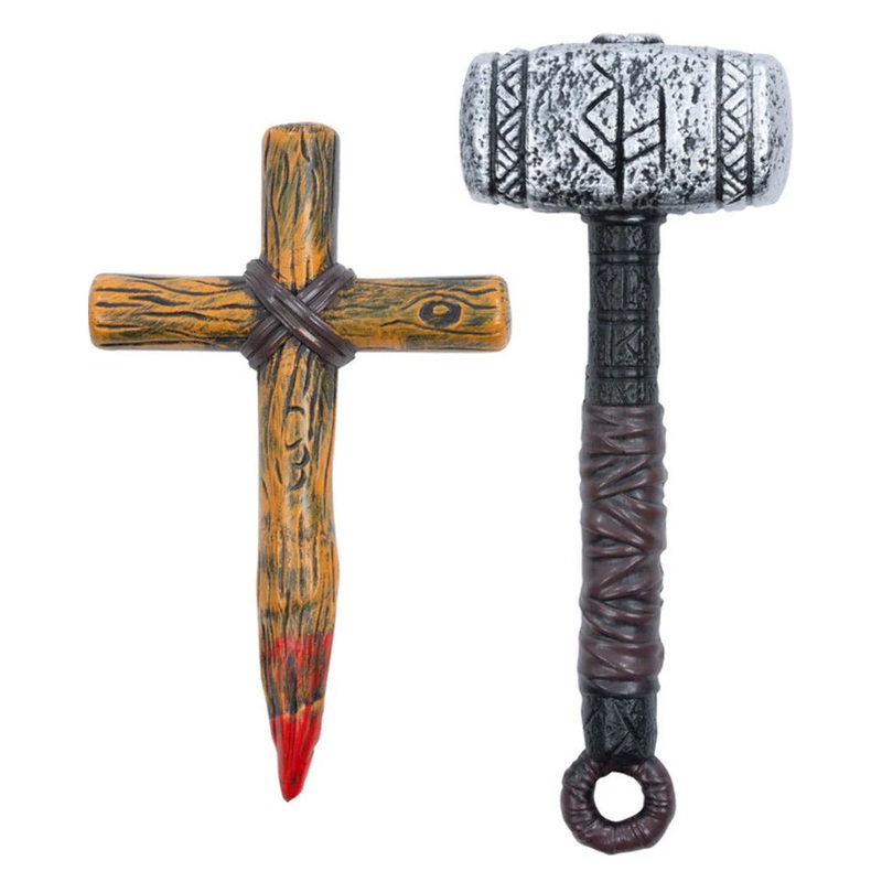Vampire Slayer Stake and Hammer Prop Set