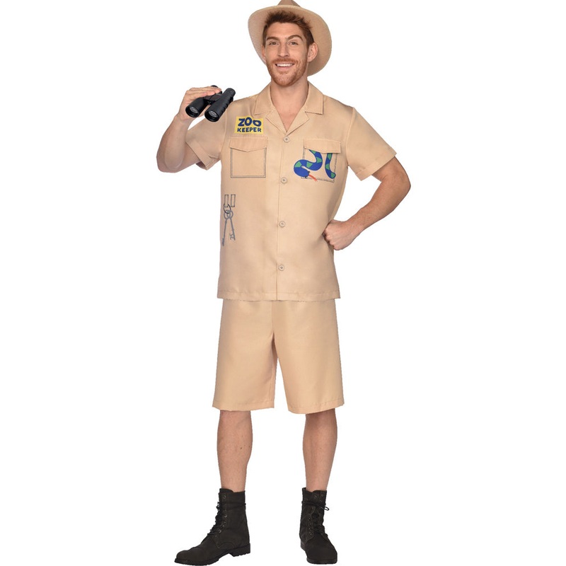 Zoo Keeper Mens Costume|Standard|Extra Large